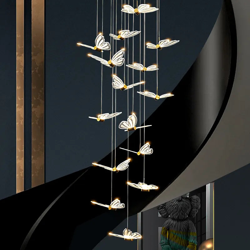 Jazmari Davina Black & Gold Staircase Light
