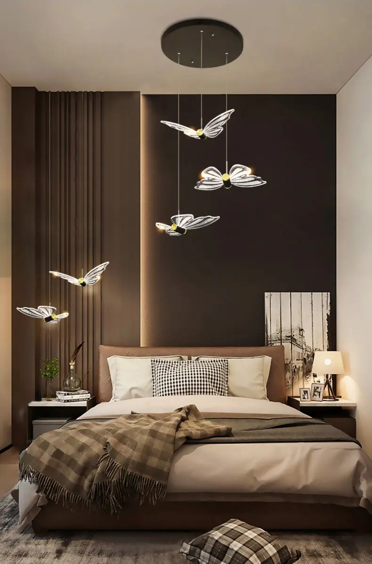 Jazmari Davina Black & Gold Staircase Light