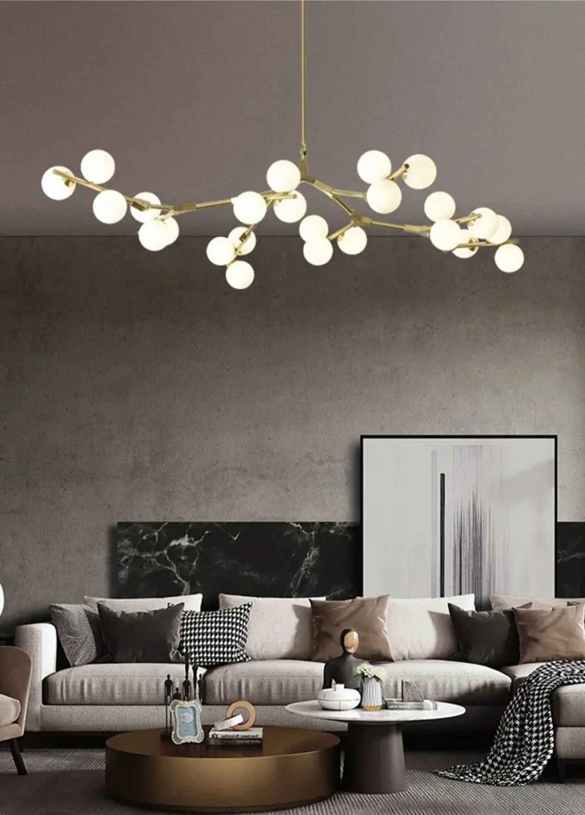 Jativa Tianna Chandelier- Gold/ Black