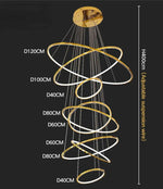 Backman Morandi Gold Ring Chandelier