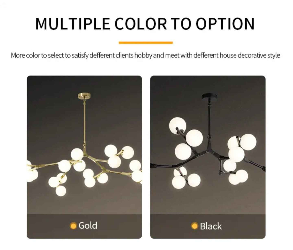 Jativa Tianna Chandelier- Gold/ Black