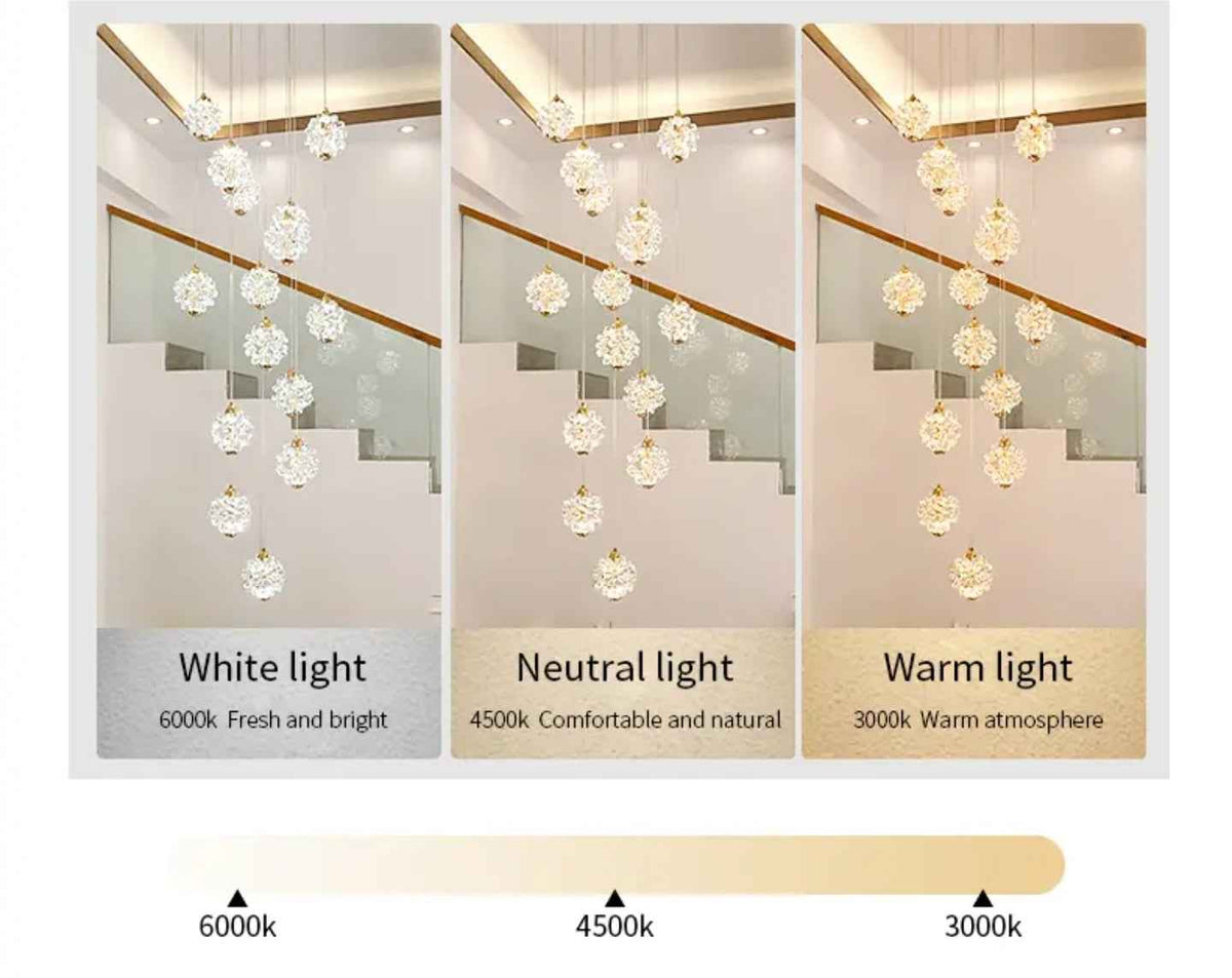 Celestial Cascade Crystal Chandelier