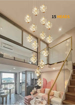 Celestial Cascade Crystal Chandelier