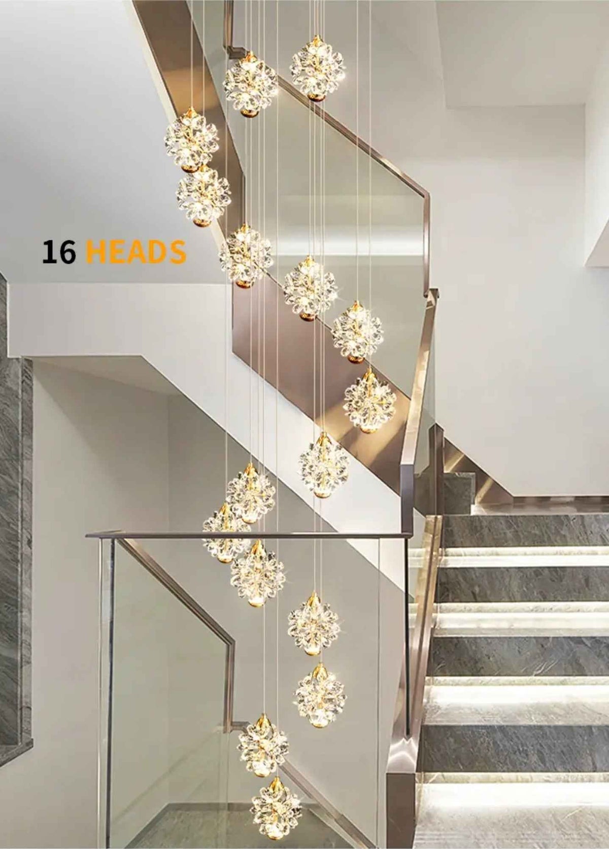 Celestial Cascade Crystal Chandelier