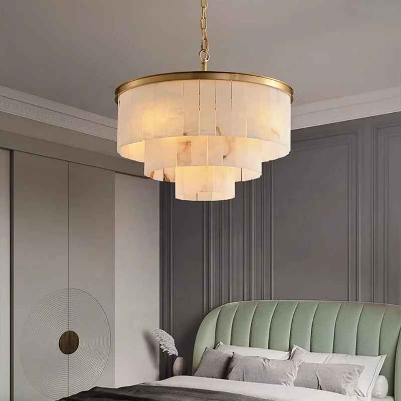 Adwoa Coles Gold Italian Handmade Marble Chandelier