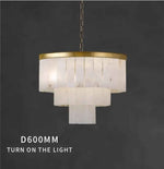 Adwoa Coles Gold Italian Handmade Marble Chandelier