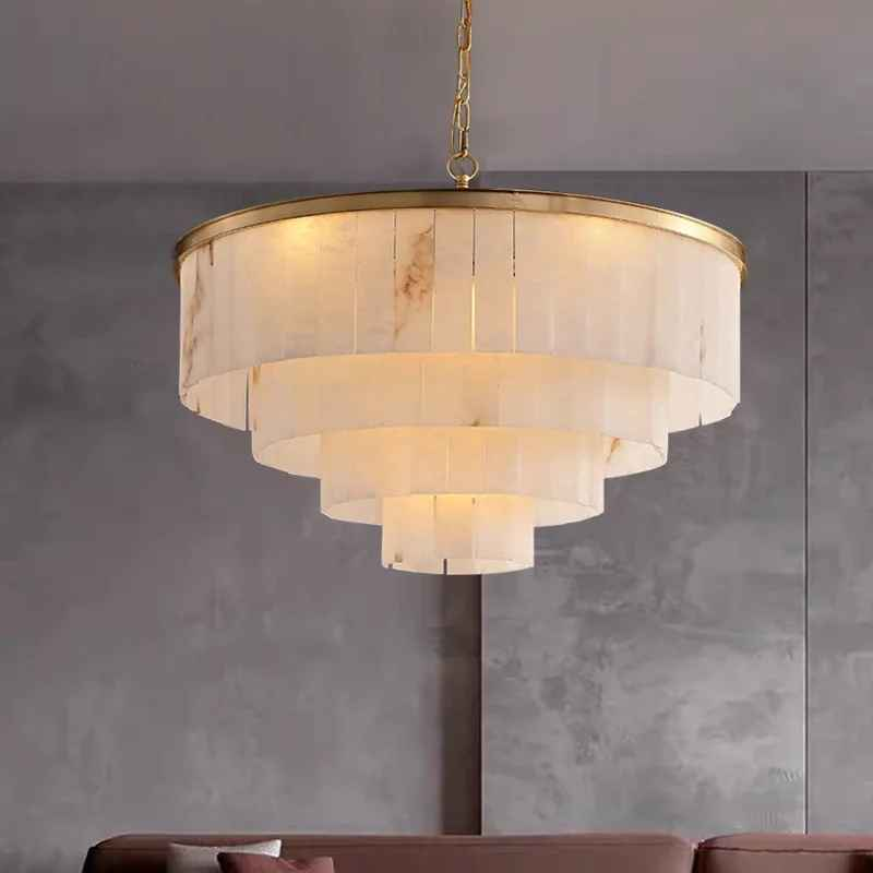Adwoa Coles Gold Italian Handmade Marble Chandelier