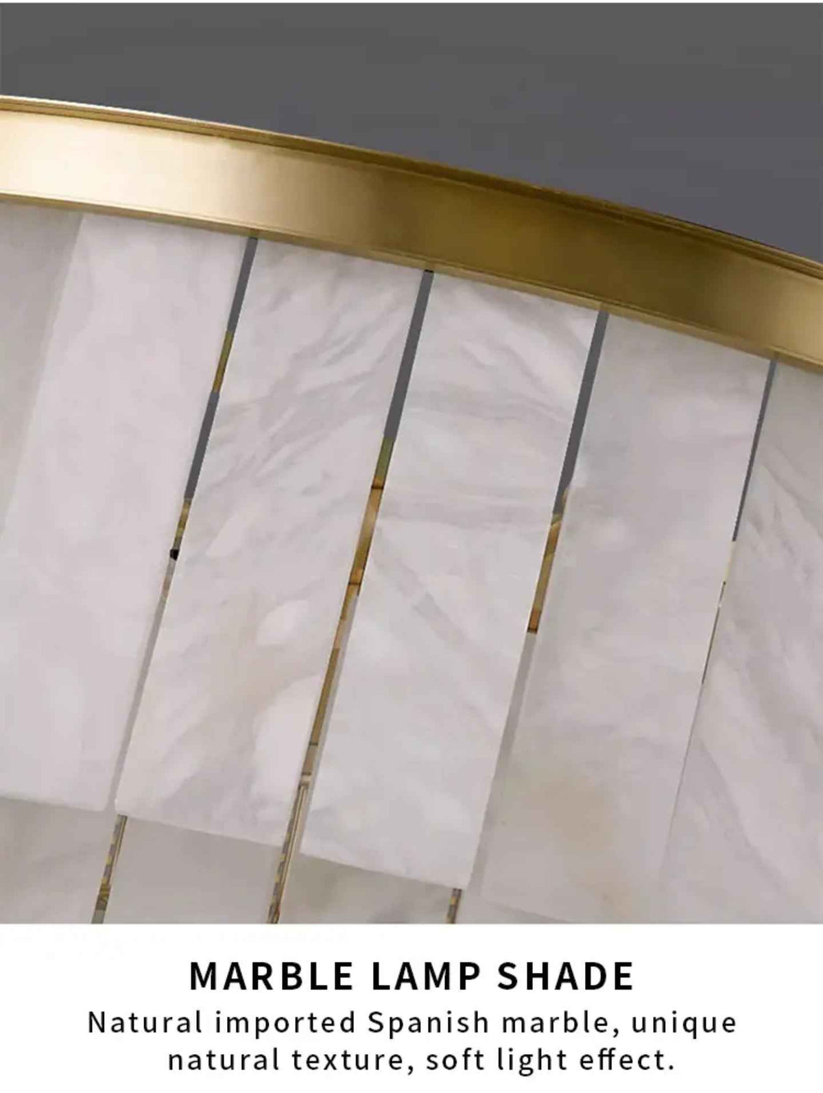 Adwoa Coles Gold Italian Handmade Marble Chandelier