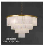 Adwoa Coles Gold Italian Handmade Marble Chandelier