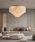 Adwoa Coles Gold Italian Handmade Marble Chandelier