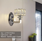 Serafina Chrome LED Crystal Wall Lamp - Reflect Lighting