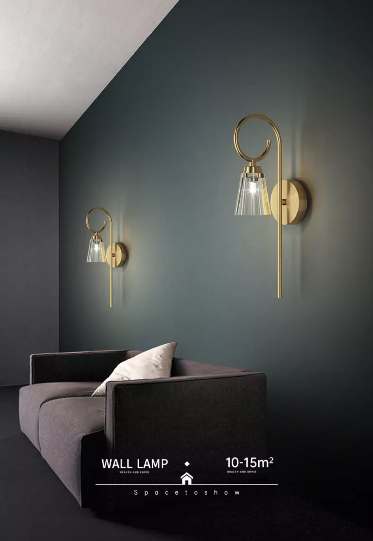 Daguiar Wall Light: Gold/Black - Reflect Lighting