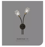 Daguiar Wall Light: Gold/Black - Reflect Lighting