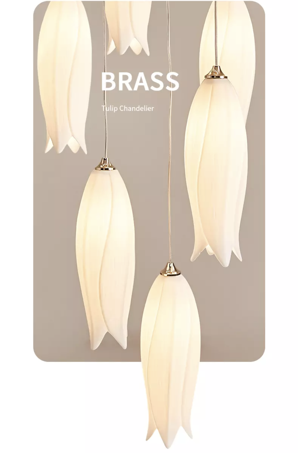 Tulip Flower Staircase Chandelier - Reflect Lighting