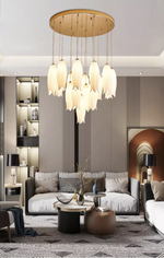 Tulip Flower Staircase Chandelier - Reflect Lighting