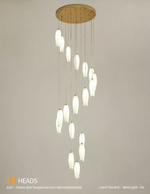Tulip Flower Staircase Chandelier - Reflect Lighting
