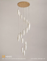 Tulip Flower Staircase Chandelier - Reflect Lighting
