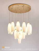 Tulip Flower Staircase Chandelier - Reflect Lighting