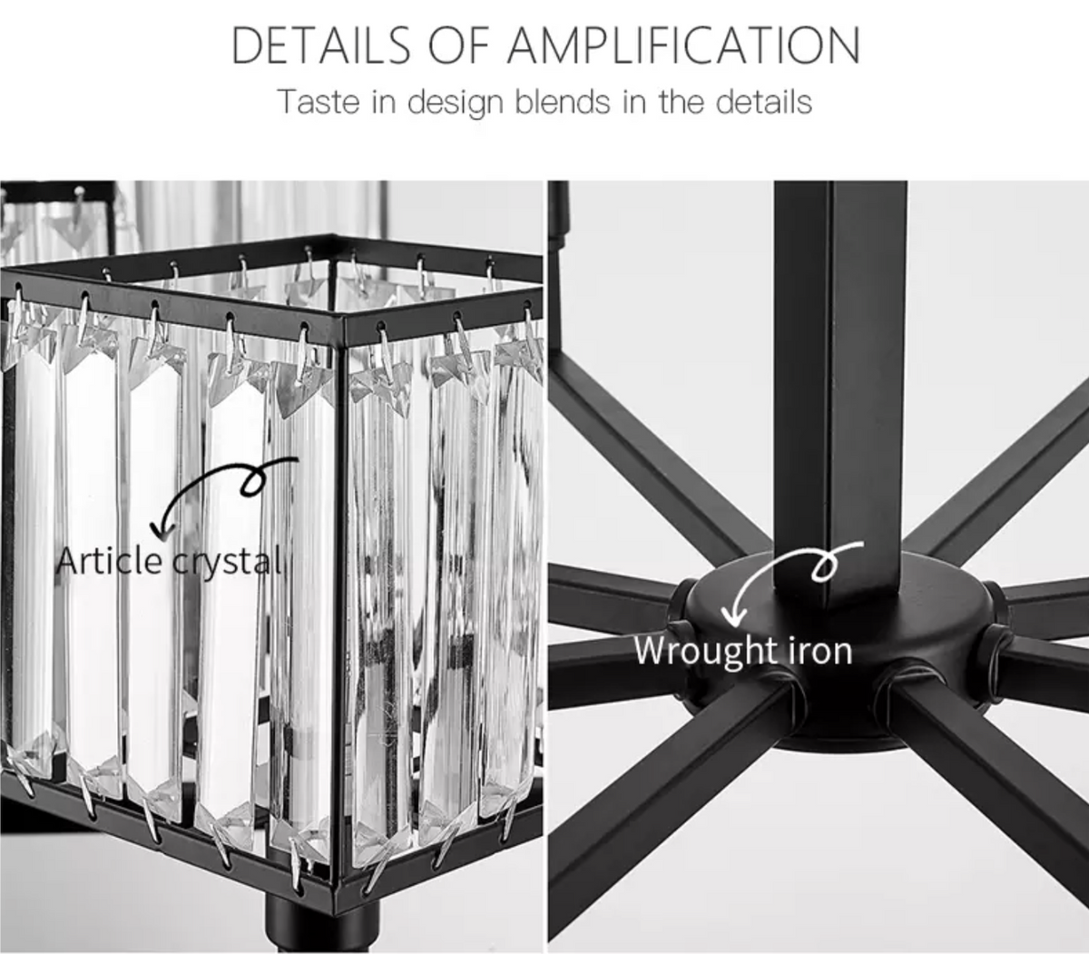 Louisiana Black Chandelier - Reflect Lighting