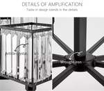Louisiana Black Chandelier - Reflect Lighting