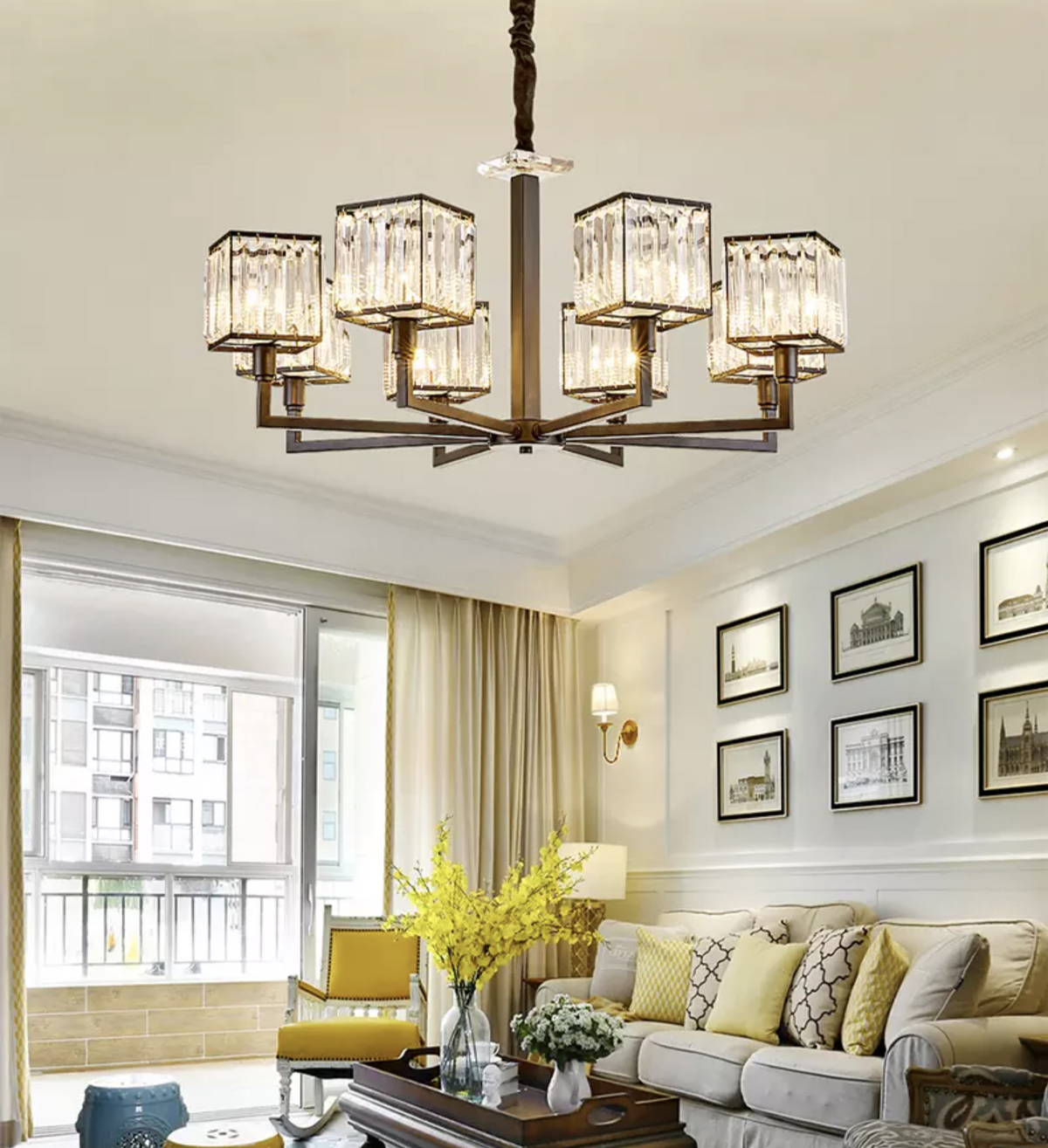 Louisiana Black Chandelier - Reflect Lighting