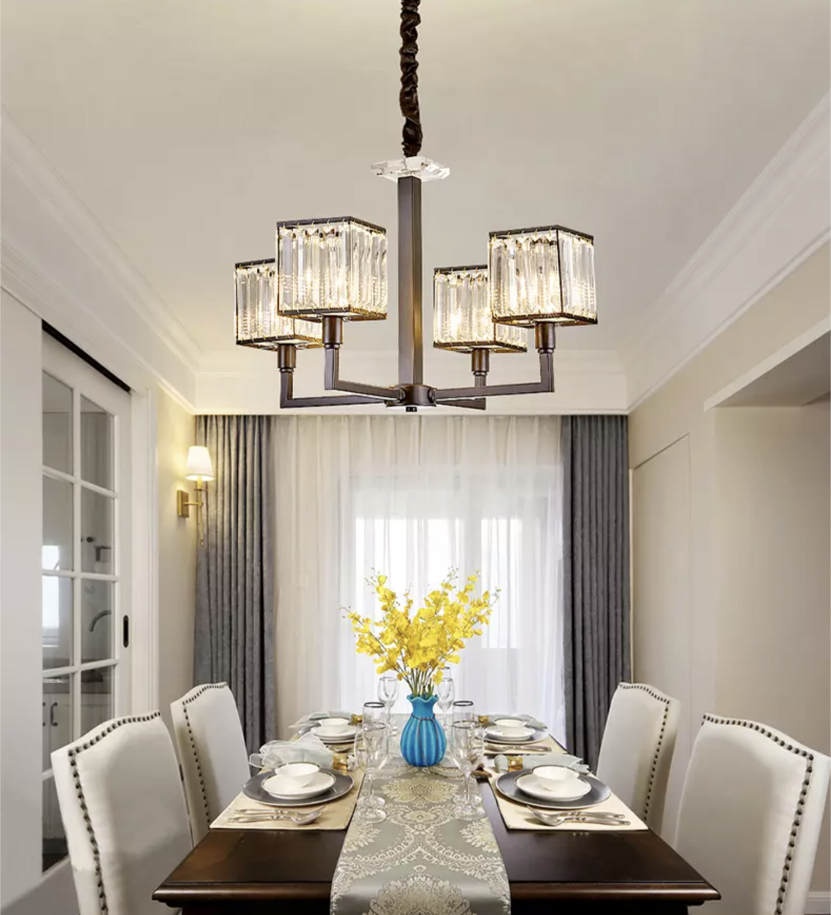 Louisiana Black Chandelier - Reflect Lighting