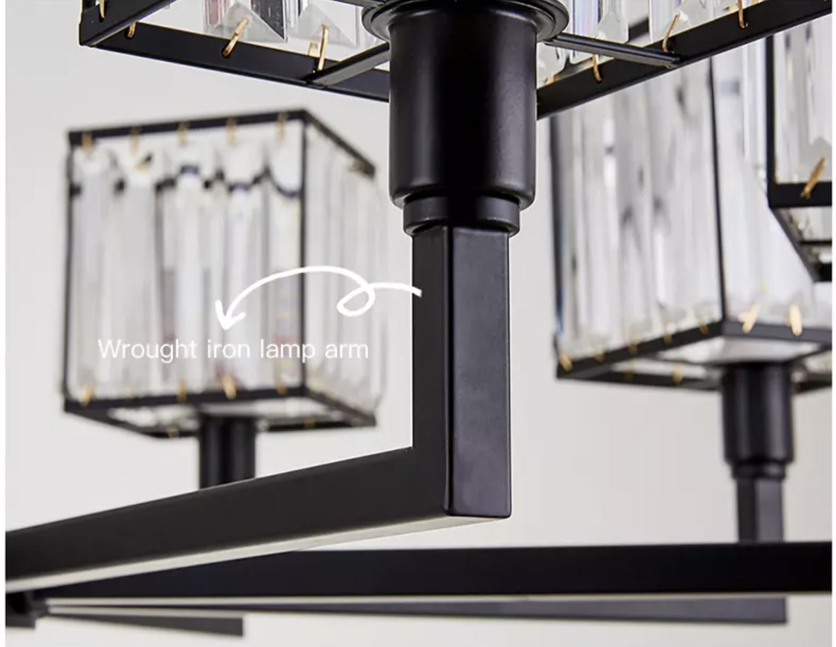Louisiana Black Chandelier - Reflect Lighting
