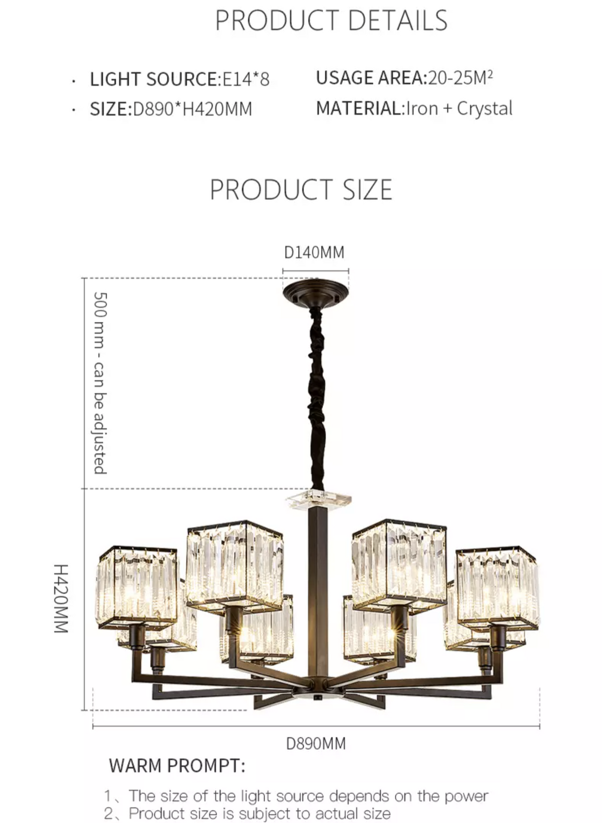 Louisiana Black Chandelier - Reflect Lighting