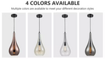 Freya Madrid Pendant Light- Smoky Grey/ Rose Gold/ Clear/ Cognac - Reflect Lighting