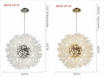Snowflake Round/Rectangle Dandelion Branch Chandelier- Gold/Chrome/ Rose Gold - Reflect Lighting