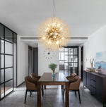 Snowflake Round/Rectangle Dandelion Branch Chandelier- Gold/Chrome/ Rose Gold - Reflect Lighting