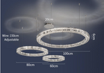 Icaro Silver Ring Chandelier - Reflect Lighting