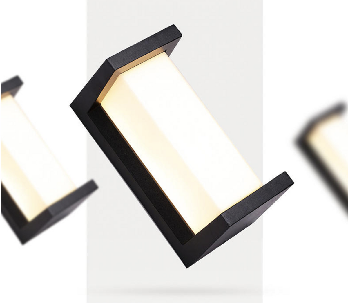 Garver Black LED Outdoor Wall Light - Reflect Lighting