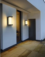 Garver Black LED Outdoor Wall Light - Reflect Lighting