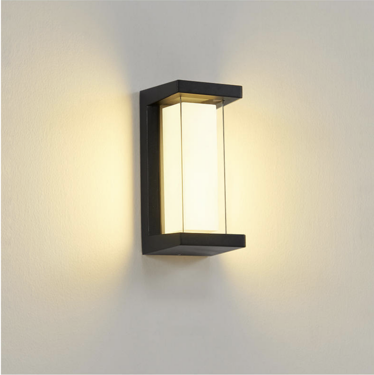 Garver Black LED Outdoor Wall Light - Reflect Lighting