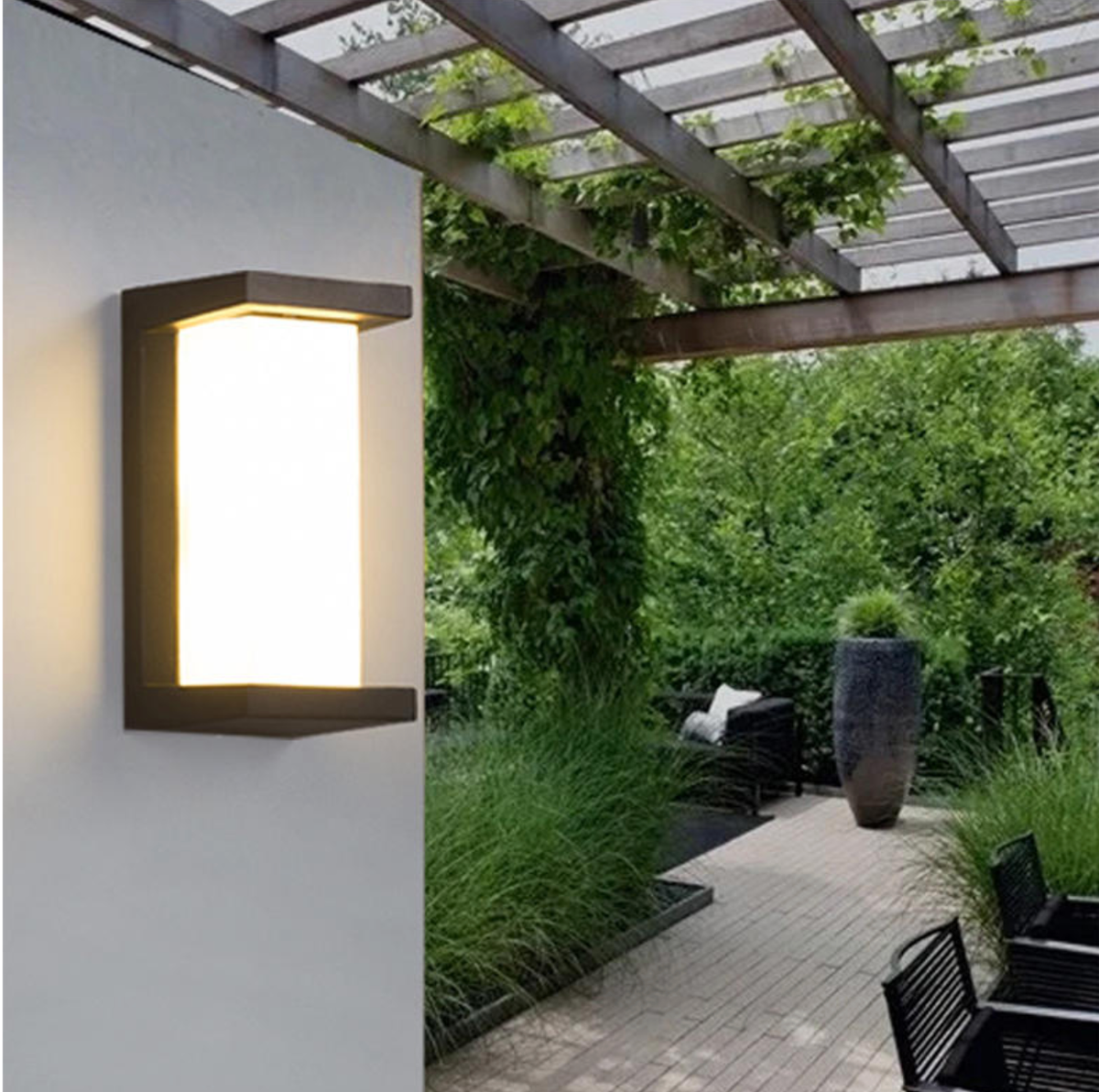 Garver Black LED Outdoor Wall Light - Reflect Lighting