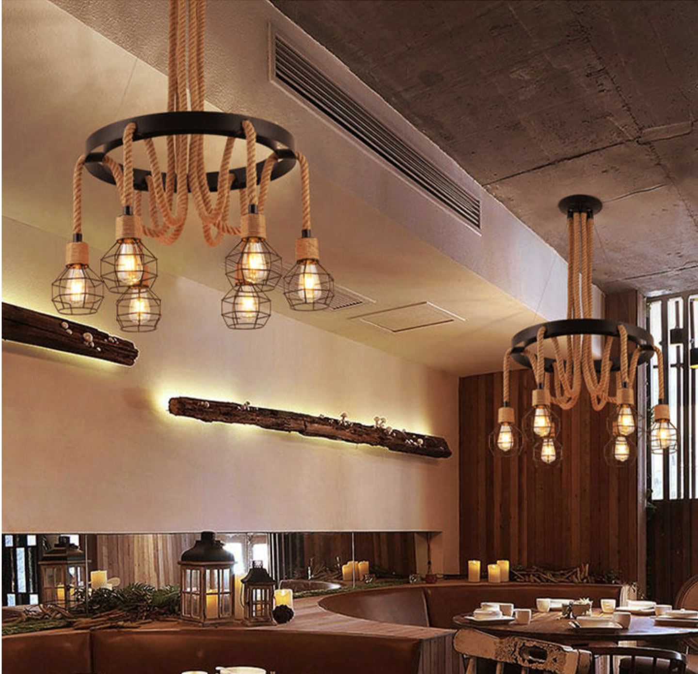 Drop Down Rope Chandelier - Reflect Lighting
