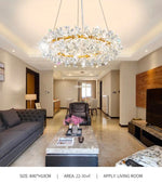 Cadesha Wrangler GoldCrystal Chandelier - Round/Rectangular