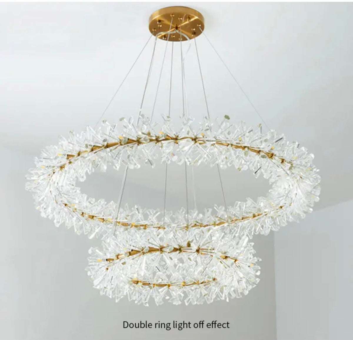 Cadesha Wrangler GoldCrystal Chandelier - Round/Rectangular