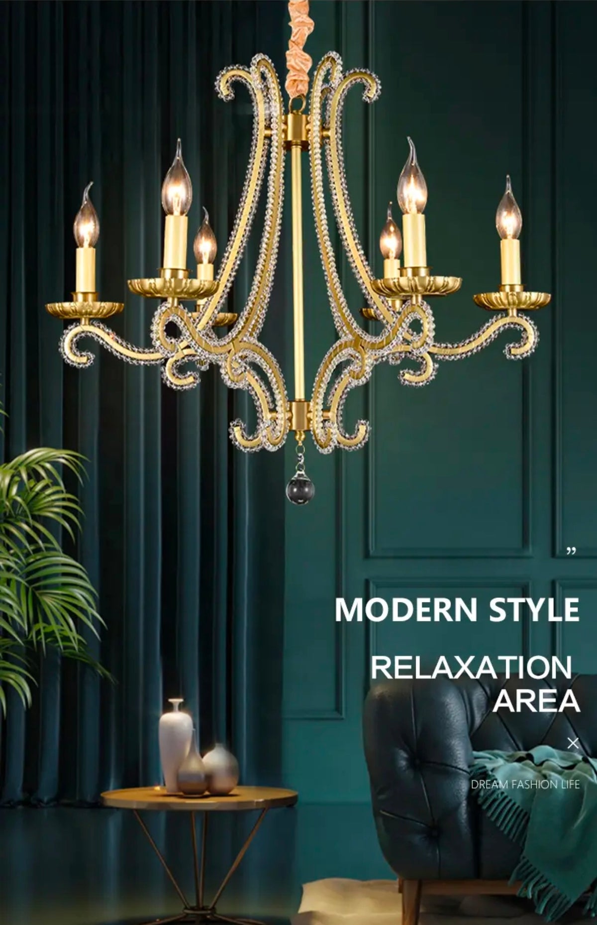 Rinnah Replogle Gold Chandelier