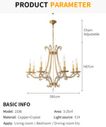 Rinnah Replogle Gold Chandelier
