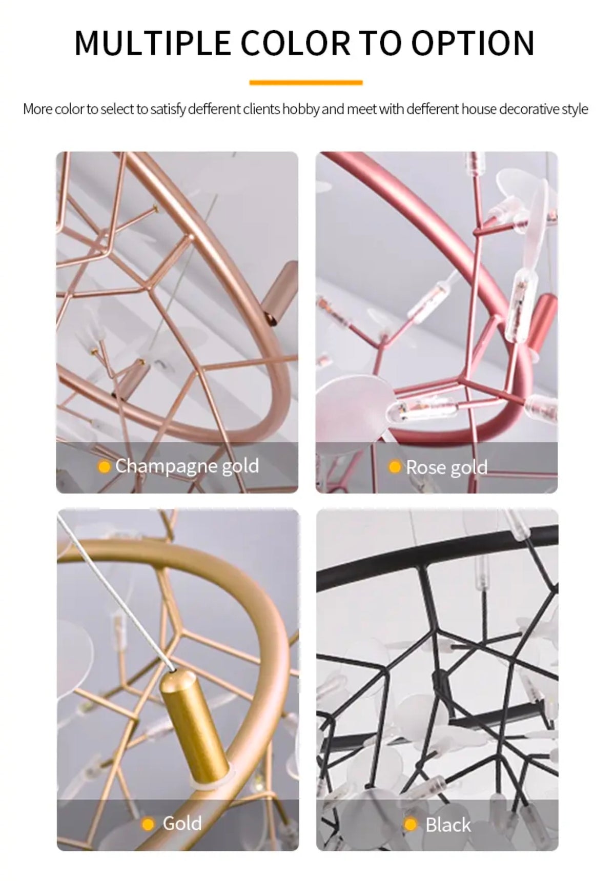 Albeiro Gossman Chandelier- 4 Colours