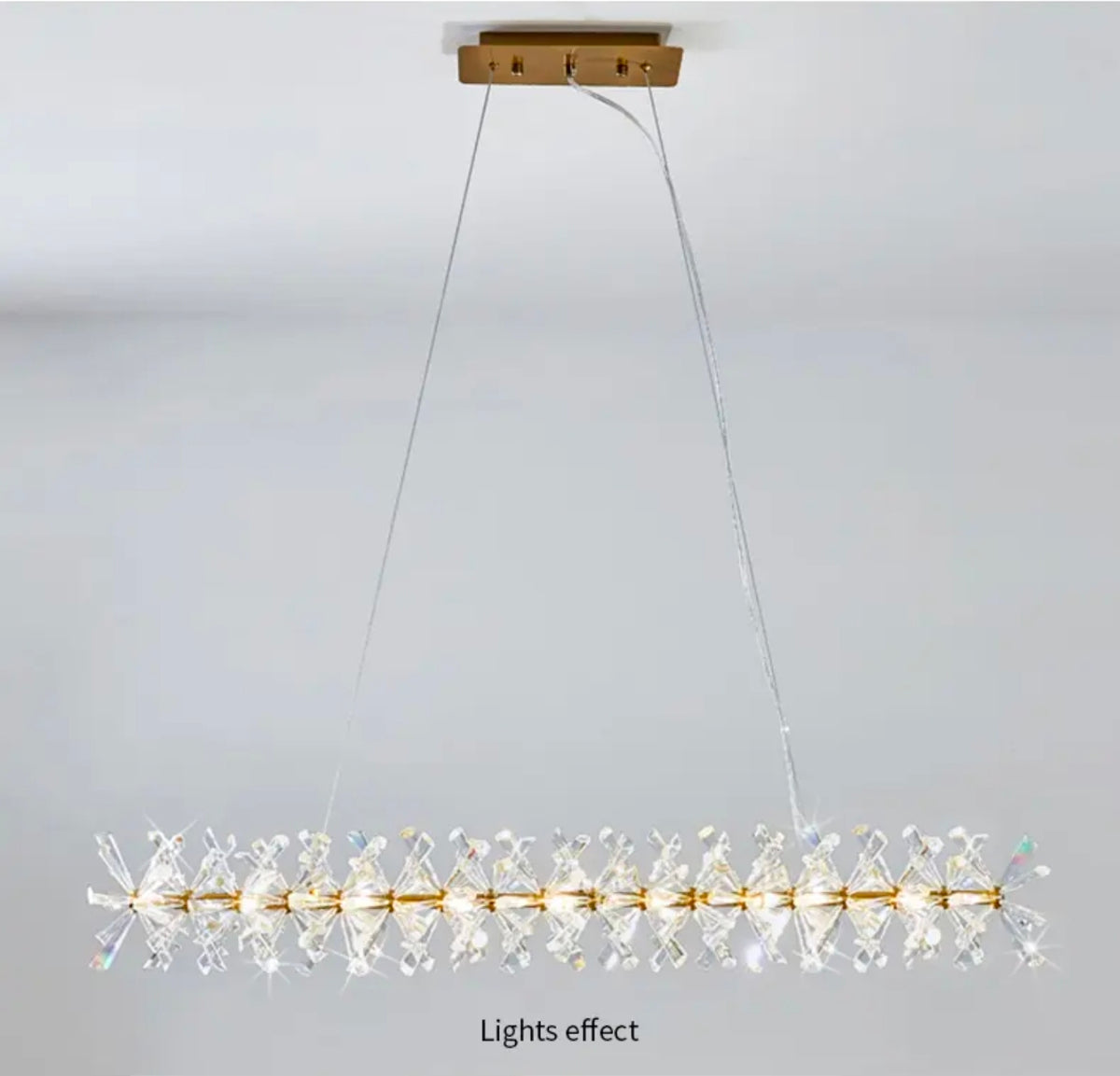 Cadesha Wrangler GoldCrystal Chandelier - Round/Rectangular