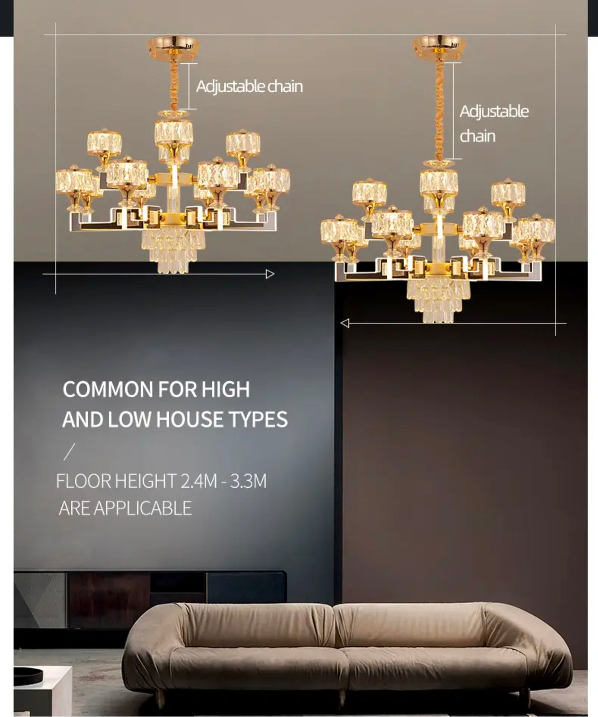 Cherron Muscato LED Chandelier