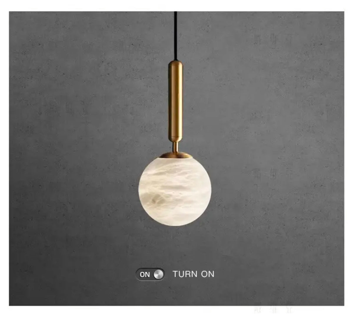 Showstead Marble Copper Pendant Light