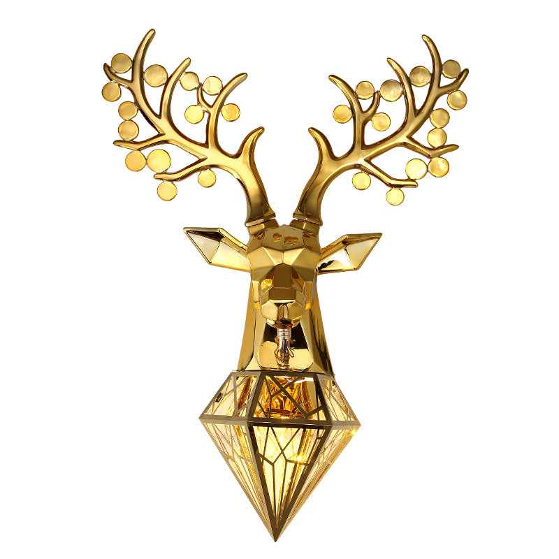 Dasher Deer Gold/Silver/Black Wall Lamp
