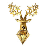 Dasher Deer Gold/Silver/Black Wall Lamp