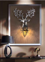 Dasher Deer Gold/Silver/Black Wall Lamp