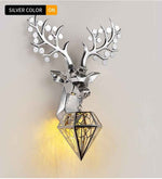 Dasher Deer Gold/Silver/Black Wall Lamp