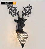 Dasher Deer Gold/Silver/Black Wall Lamp